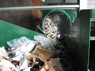 Crible déchets ménagers / recyclage